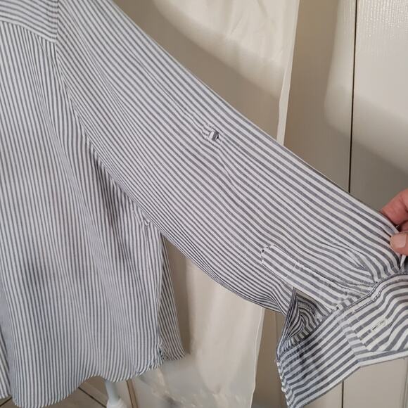 Velvet Heart Blue Striped Button Down Shirt - 3XL - Picture 14 of 16